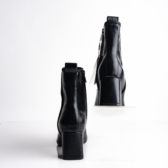 Zara Womens Heeled Ankle Boots Pointed Toe US 7.5 EU 38 Black 3112/510 NWT - Picture 6 of 8